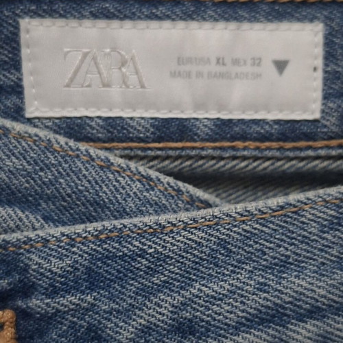 Zara denim skirt like new, XL size, unique length