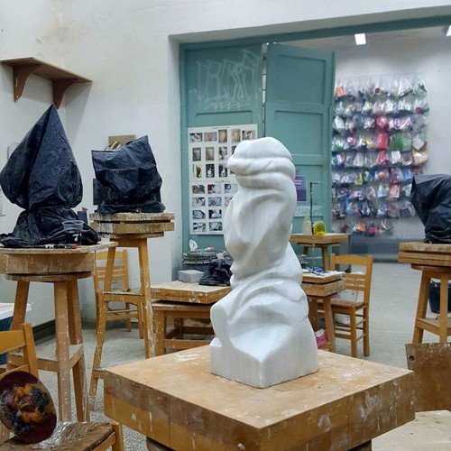 Modern bust marble new, Sebastjano Dobrozi