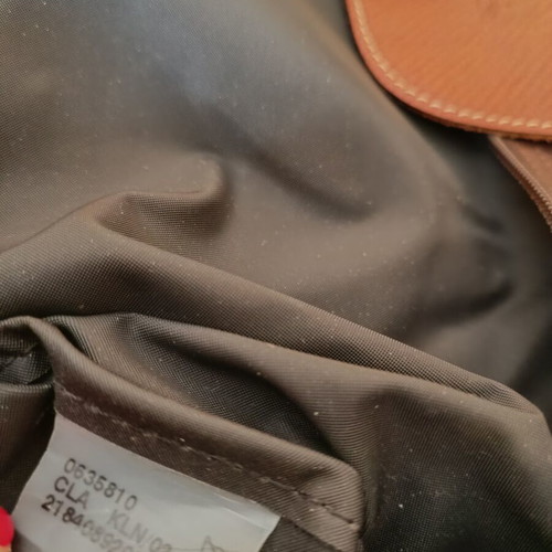 Longchamp document and laptop clutch like new, dark brown