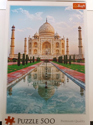 Taj Mahal puzzle like new, 500 pieces, 34x48 cm