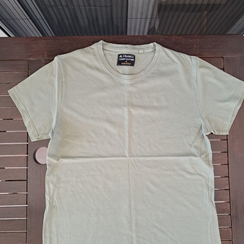 T-shirt men's olive green, 100% cotton, size M like new