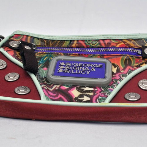 George Gina & Lucy Y2K brown clutch bag