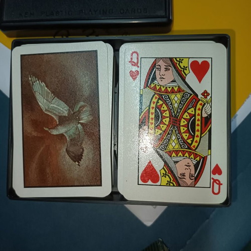 Kem double playing cards like new with original case