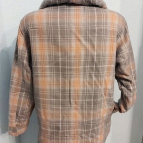 Дамско яке тип риза Outer wear с поларена подплата и качулка, сиво