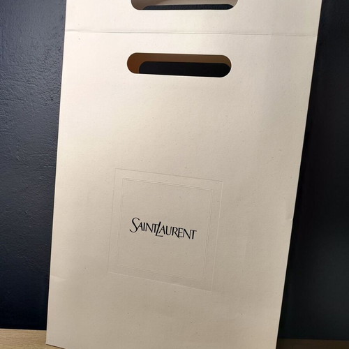 Saint Laurent empty paper bag packaging used