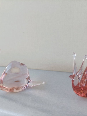 Vintage crystal decorative snails like new