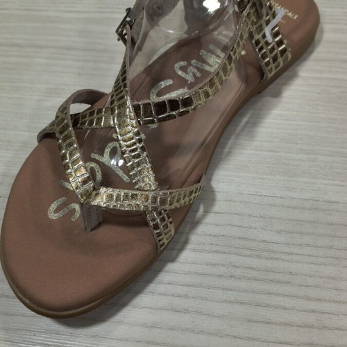 Oh My Sandals women's gold platform sandals new