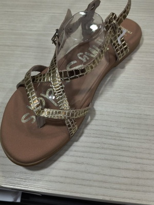 Oh My Sandals women's gold platform sandals new