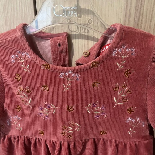 Energiers corduroy dress dark pink like new for 2-3 years old