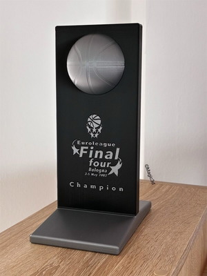 Κύπελλο Final Four 2002 Euroleague κατασκευασμένο με 3d εκτυπωτή