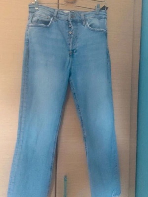 Zara crop jeans, blue, size L / 40 / 12