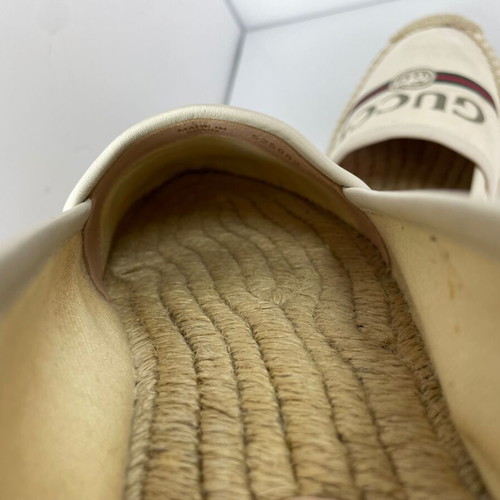 Gucci Beige Canvas Espadrilles Size 39 Like New