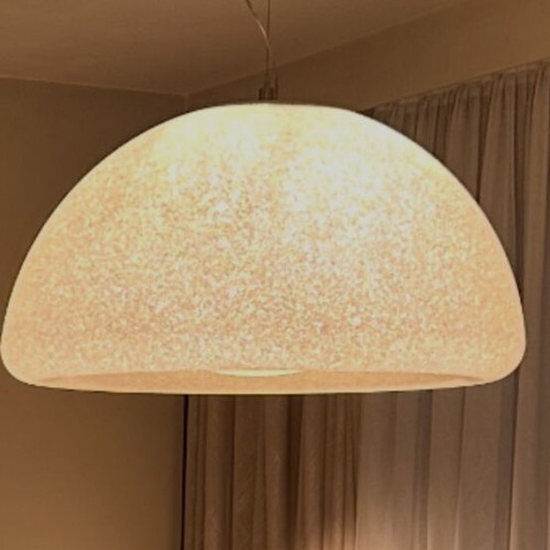 Ceiling light like new, 90cm diameter, white, Italian design