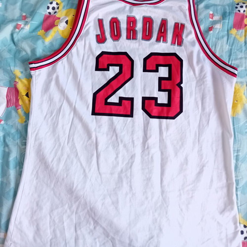 NBA Chicago Bulls Champion Europe 90s Authentic White Jersey Jordan used, size XXL