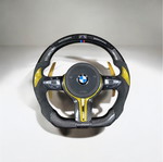 Τιμόνι BMW καινούργιο με paddles, alcantara, carbon και led screen