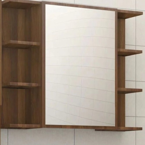 Bathroom cabinet with mirror new, wall-mounted with shelves