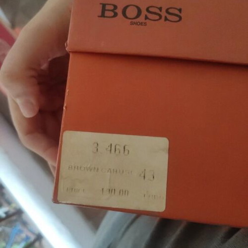 Boss moccasins like new, brown, size 43 with wide fit