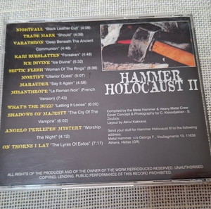 Various – Hammer Holocaust II - Summer '96   CD