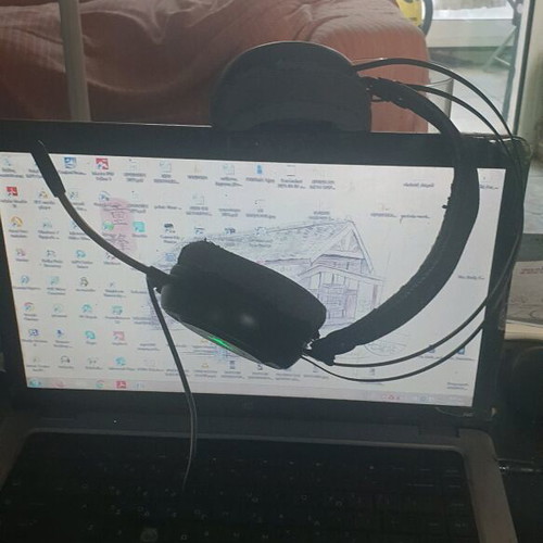 Armaggeddon Atom 7 wired gaming headset used