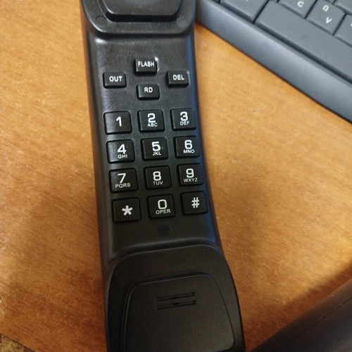 Osio model OSW-4650B home phone used, black, wired