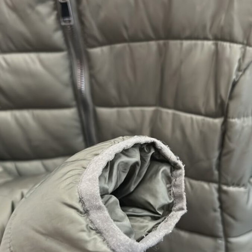 Khaki jacket with hood Morena Spain used, nylon