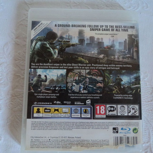 Sniper 2 παιχνίδι PS3 με φυλλάδιο