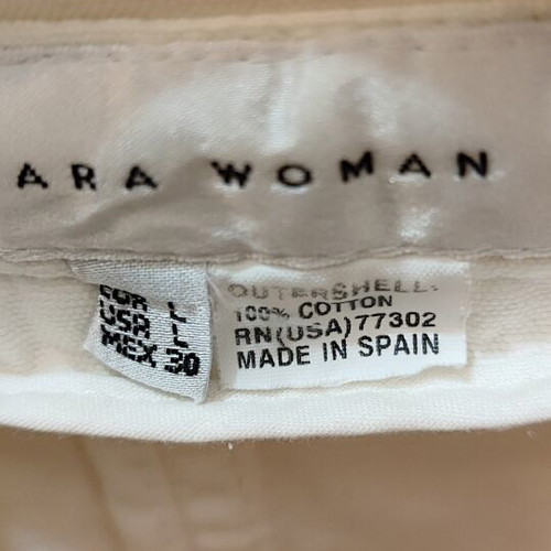 Zara white denim jacket like new, size L