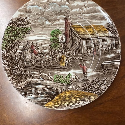 Vintage Wood & Sons The Post House decorative plate 25.4 cm, like new