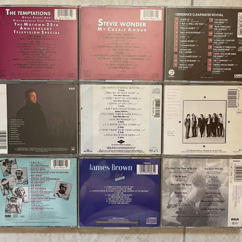 9 CD album collection with Motown, Billy Joel, James Brown and more