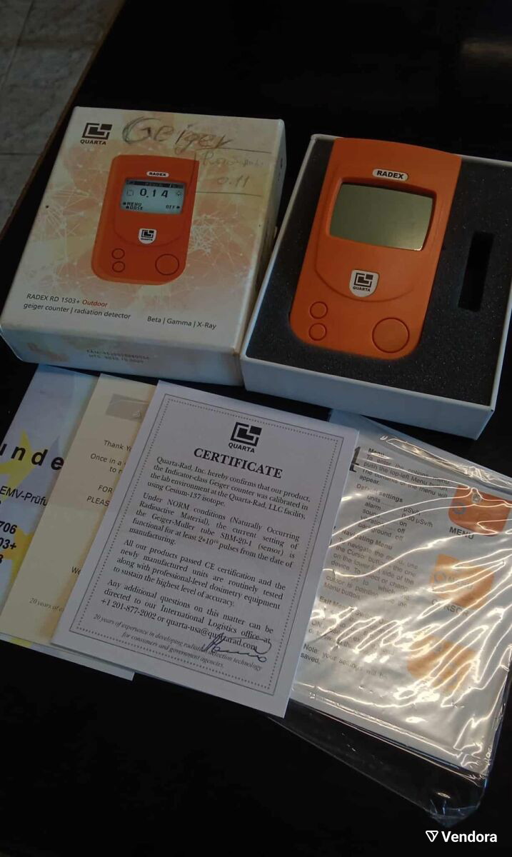 Geigercounter Quarta-Rad RADEX RD1503+… - € 300,00 - Vendora.bg