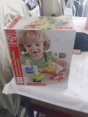 Hape Creative Peg Puzzle ξύλινο σαν καινούργιο