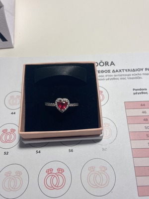 Pandora silver ring size 52 like new