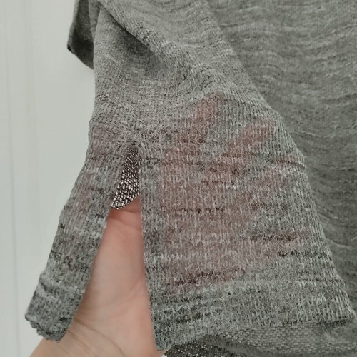 Vintage Adessa Woman blouse like new, grey, size 36 (fits S/L)