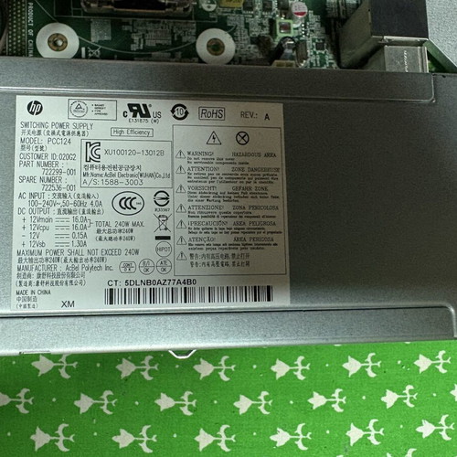 HP ProDesk 400 G1 components pack used, i3-4130, 8GB RAM, 128GB SSD