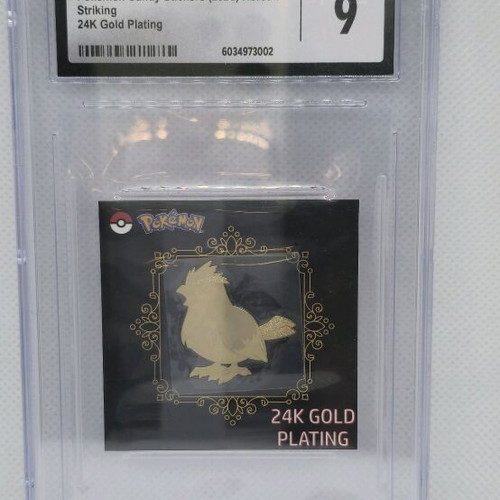 Pidgey Pokemon Candy Stickers 2023 Korean with 24K gold plating new