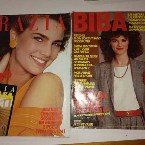 Gracia and Biba magazines used, pack of 2 issues