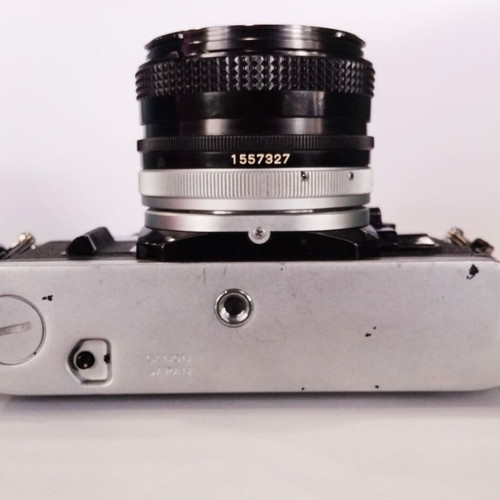 Canon AE-1 camera with FD 50mm 1:1.8 S.C lens used