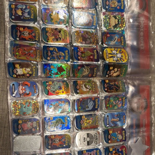 Pokémon metal tags used, collection