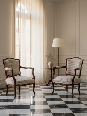 Pair of Louis XV armchairs like new