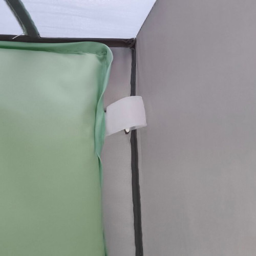 Lupilu travel playpen with carrying bag, grey and green