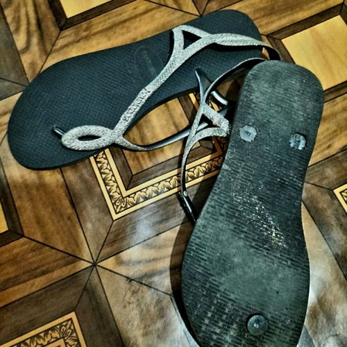 Havaianas sandals used, size 37-38, black
