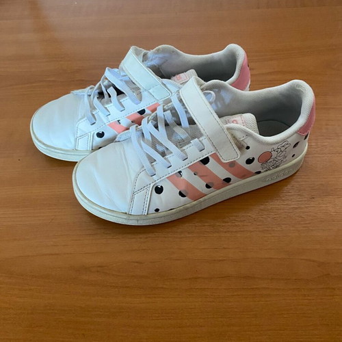 Adidas girls' athletic shoes used, size 35, white