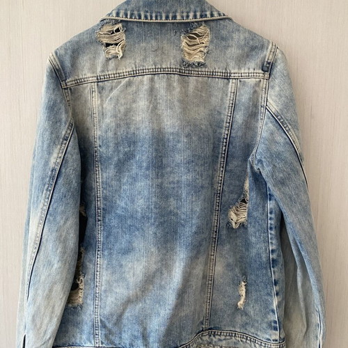 BSB denim jacket used, size Large, blue