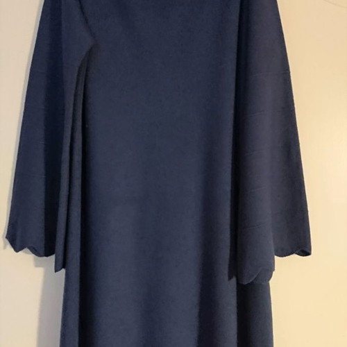 Knitted dress in blue raf color like new, size S/M