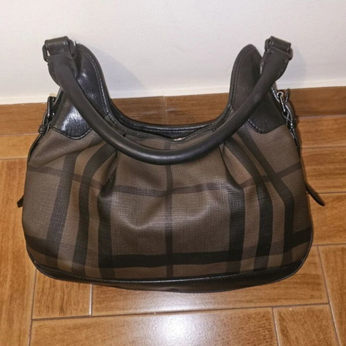 Burberry handbag used, brown with minor wear