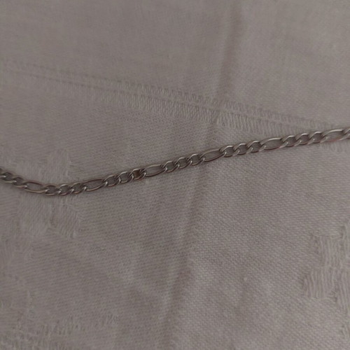 Bracelet from stainless steel like new, silver color, length 17+5 cm