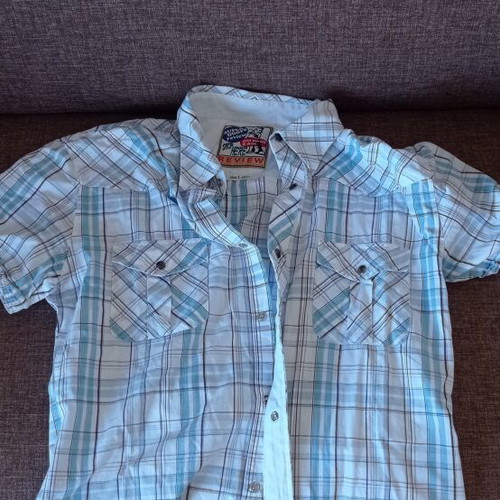 Men's shirt like new, size L, blue