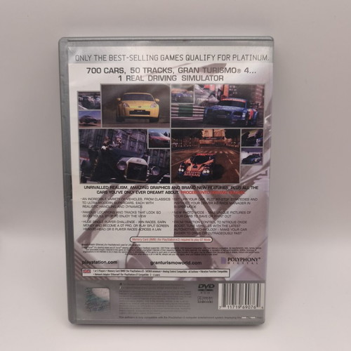 Gran Turismo 4 Platinum PlayStation 2 game used, racing simulation