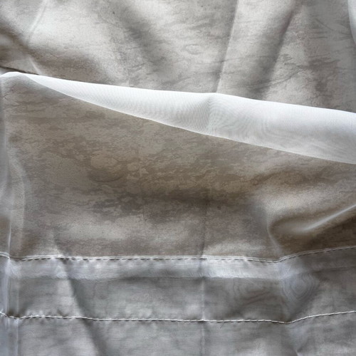 Set of white curtains new, thin