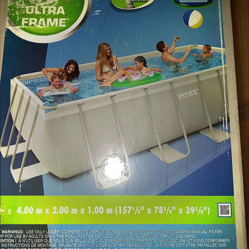 Intex Ultra Frame garden pool 4m*2m*1m like new